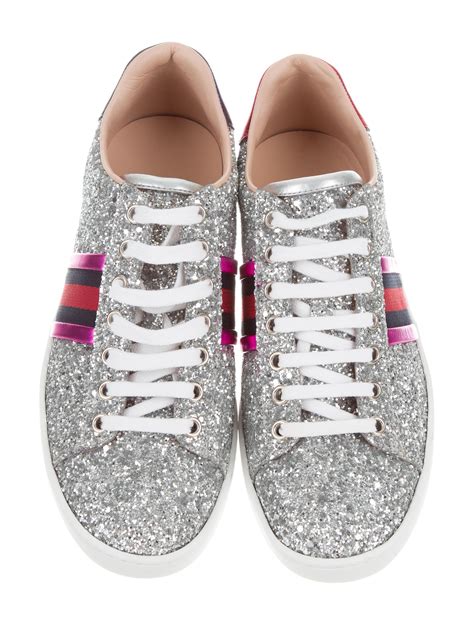 gucci sneaker glitter|gucci glitter web sneakers.